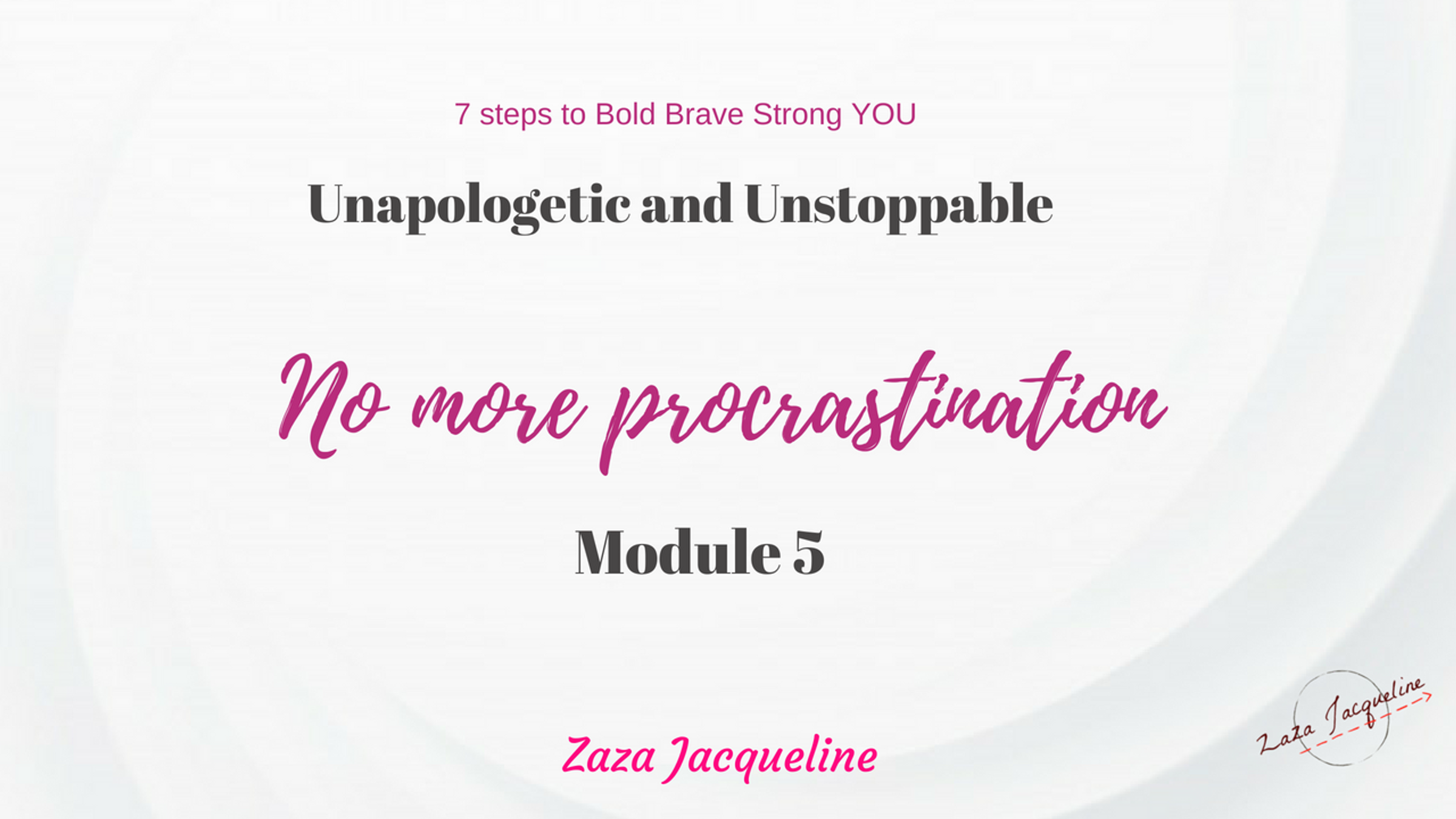 No More Procrastination - V5